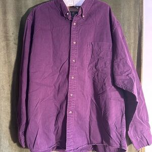 Vintage Club Room Purple Button-Up Shirt